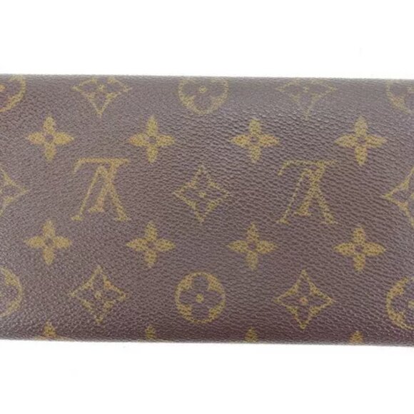 Louis Vuitton Long Wallet Monogram Monogram Canvas Authentic Used - Picture 2 of 4